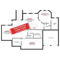 fully finished lower level plan